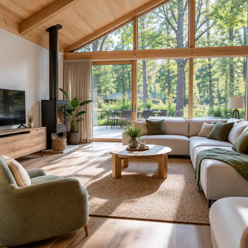 Fris en verzorgd interieur van een vakantiehuis